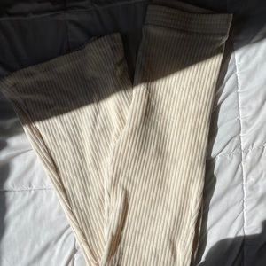 American Eagle Cream Flared Pants